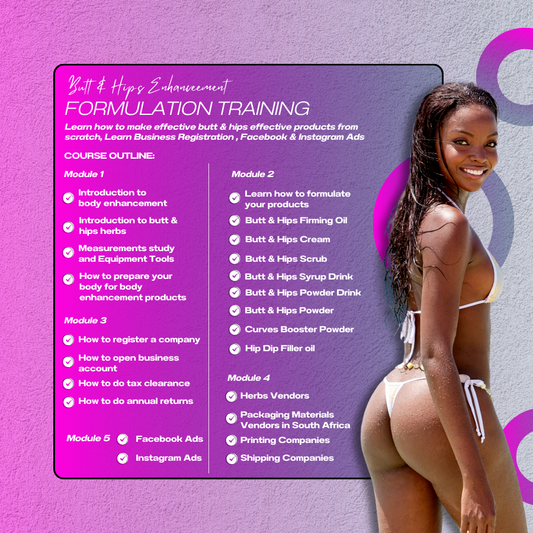 Butt & Hips Enhancement Formulation Training